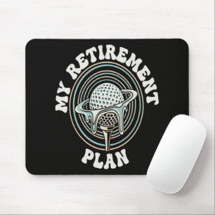 Tapis De Souris Mon Plan De Retraite Golfeur De Retraite De Golf