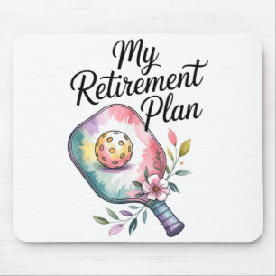 Tapis De Souris Mon plan de retraite pickleball plaisir pour les r