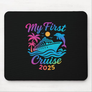 Tapis De Souris Mon premier croisière 2025 Voyage de vacances en f
