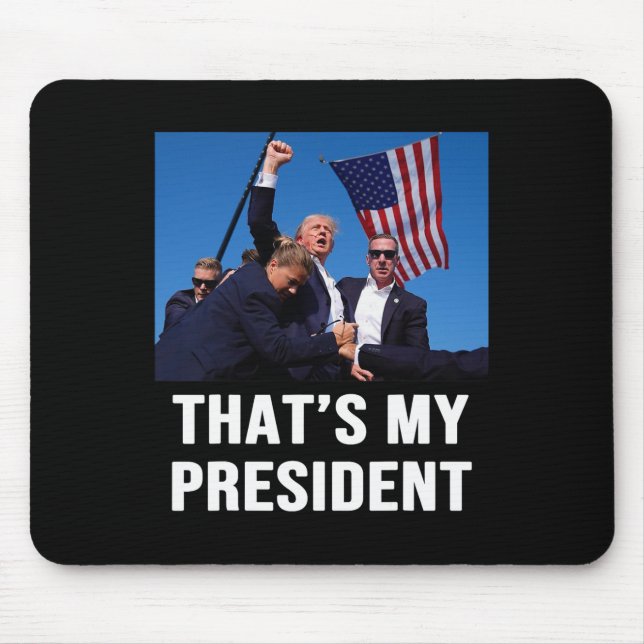 Tapis De Souris Mon président Trump 2024 (Devant)