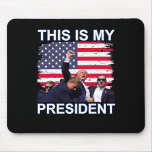 Tapis De Souris Mon Président Trump aux élections de 2024