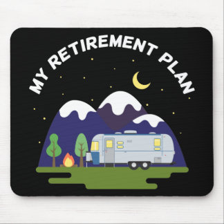 Tapis De Souris Mon régime de retraite - Camper Trailer RV - Retra