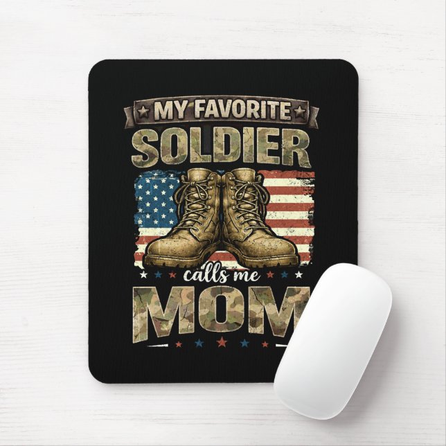 Tapis De Souris Mon soldat préféré m'appelle maman (Avec souris)