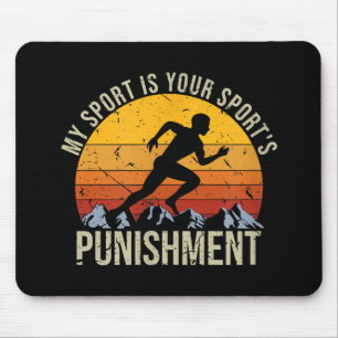 Tapis De Souris Mon Sport Est Votre Punition Sportive Cross Cou