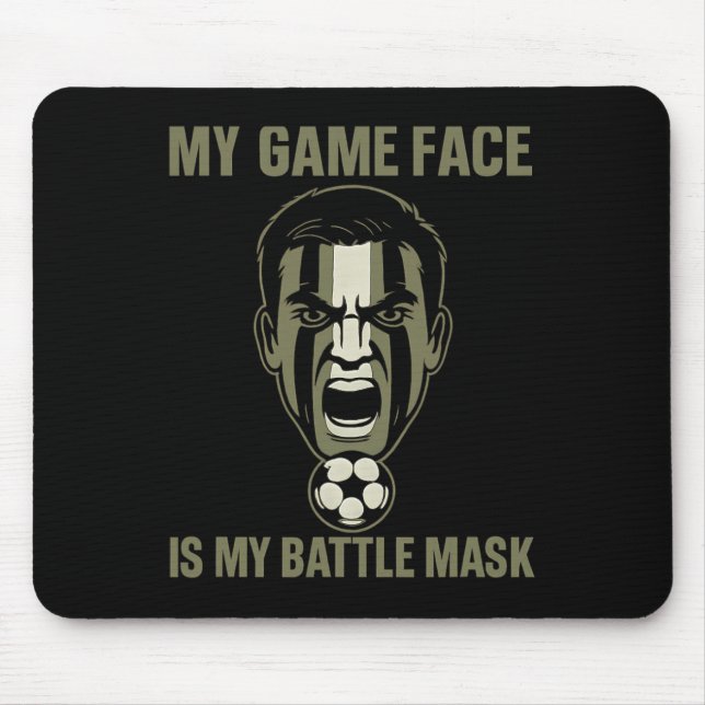 Tapis De Souris Mon Visage De Jeu Est Mon Masque Ttle Camo Support (Devant)