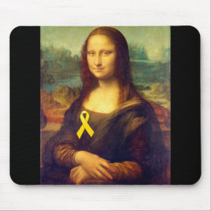 Tapis De Souris Mona Lisa Au Ruban Jaune