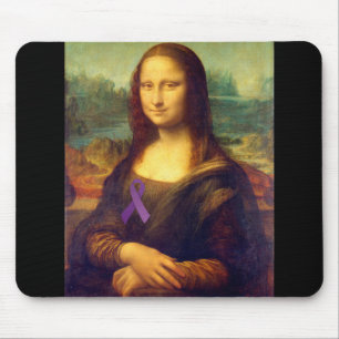 Tapis De Souris Mona Lisa Au Ruban Violet