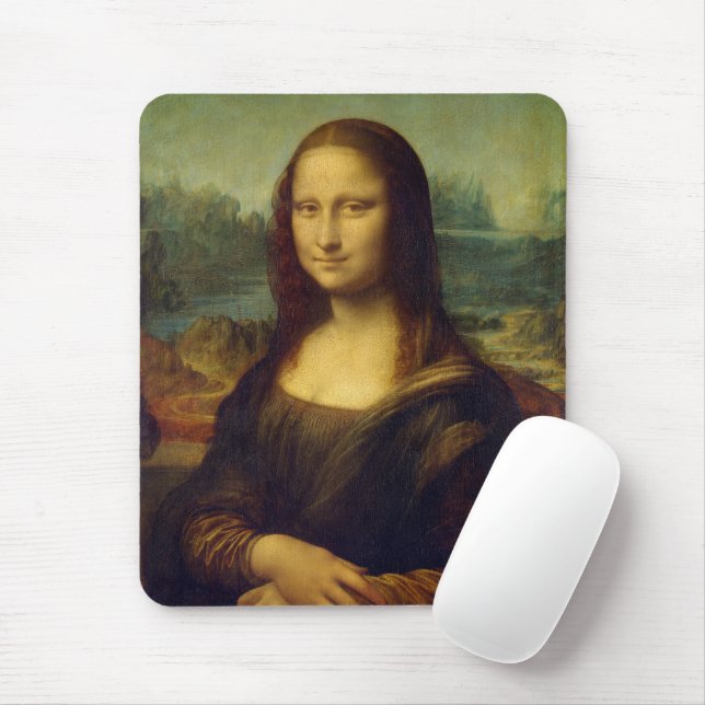 Tapis De Souris Mona Lisa | Leonardo da Vinci (Avec souris)
