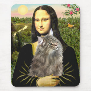 Tapis De Souris Mona Lisa - Norvigan Forest Cat