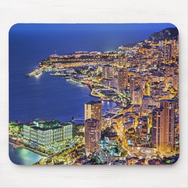 Tapis De Souris Monaco la nuit (Devant)