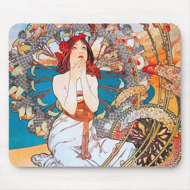 Tapis De Souris Monaco, Monte-Carlo, Mucha (Devant)