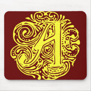 Tapis De Souris Monarchie Jaune "A"