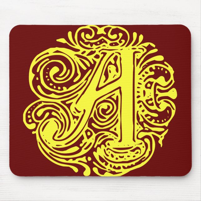Tapis De Souris Monarchie Jaune "A" (Devant)