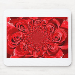 Tapis De Souris Monde de couleur rose : Imaginaire floral