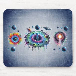 Tapis De Souris Monde extraterrestre cosmique