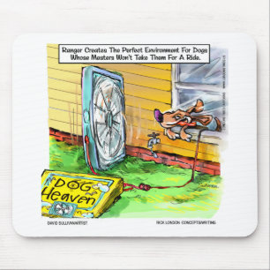 Tapis De Souris Monde le plus heureux chien amusant Tee - shirt Mu