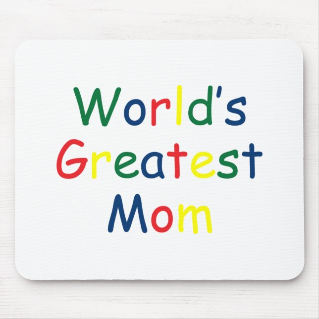 Tapis De Souris Monde Meilleure maman (Devant)