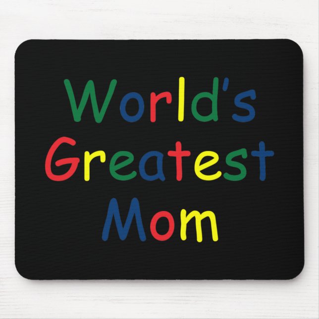 Tapis De Souris Monde Meilleure maman (Devant)
