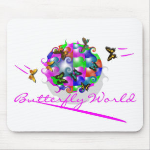 TAPIS DE SOURIS MONDE MOUSEPAD DE PAPILLON