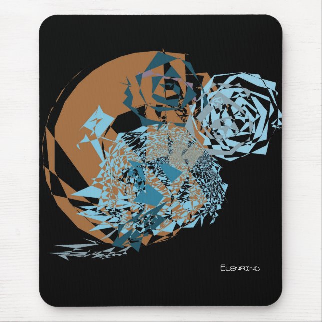 Tapis De Souris Monde spatial Abstrait Mousepad (Devant)