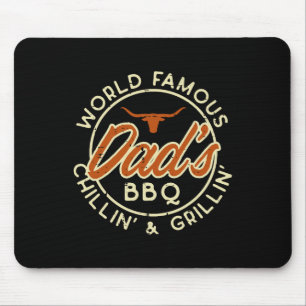 Tapis De Souris Mondes Célèbres Dads Bbq Grillin Barbecue Pères Da