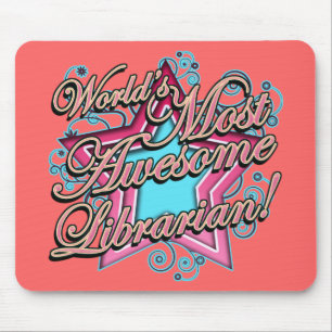 Tapis De Souris Mondes la plupart de bibliothécaire impressionnan