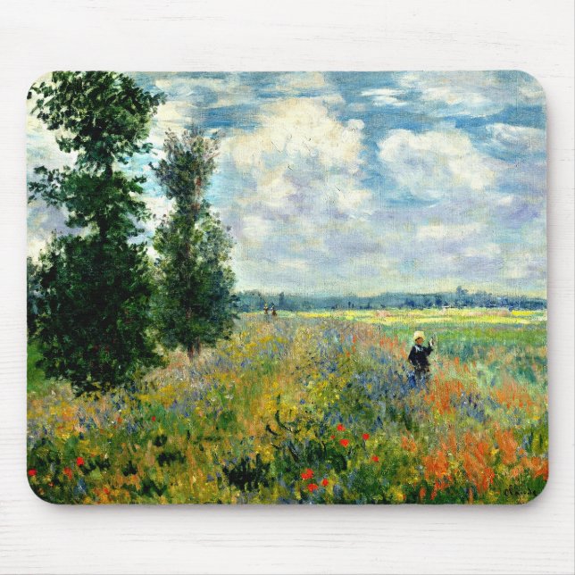 Tapis De Souris Monet - Champ de coquelicots, Argenteuil (Devant)