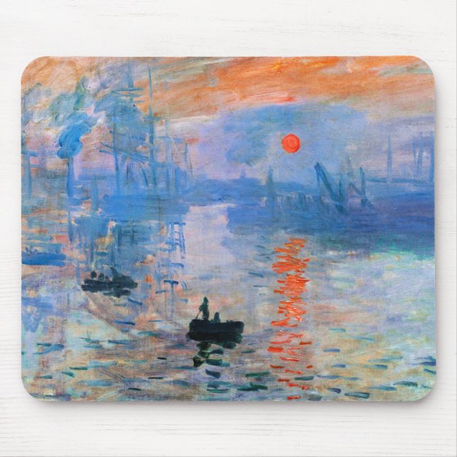 Tapis De Souris Monet - Impression, lever du soleil, (Devant)