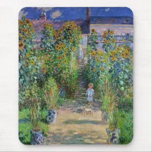 Tapis De Souris Monet, "Le jardin de Monet à Vétheuil"