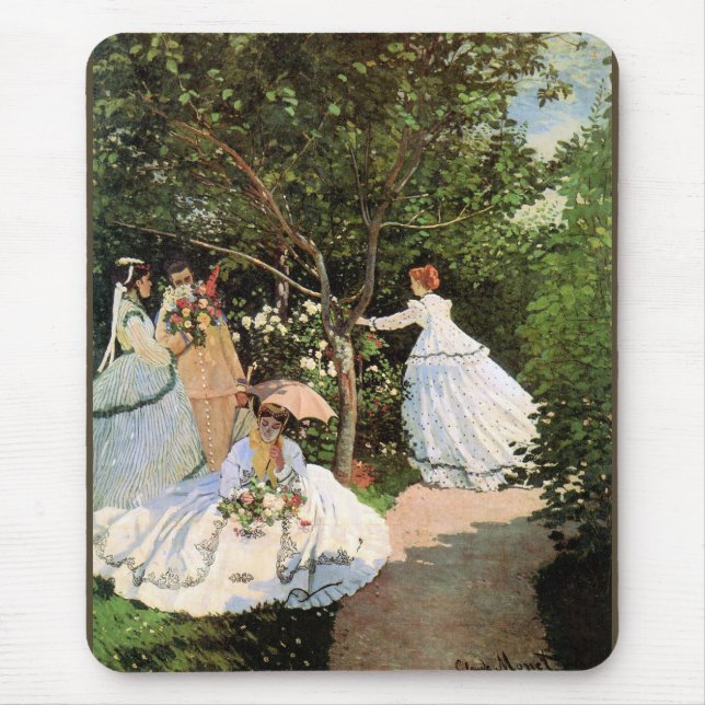 Tapis De Souris Monet - Les femmes dans le jardin (Devant)