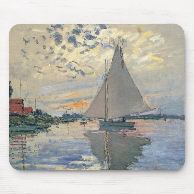 Tapis De Souris Monet Sailboat (Devant)