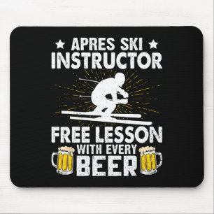 Tapis De Souris Moniteur d'après-ski Cours gratuit à chaque bière