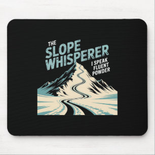 Tapis De Souris Moniteurs Après Ski Skieur Professionnel Pente Ski