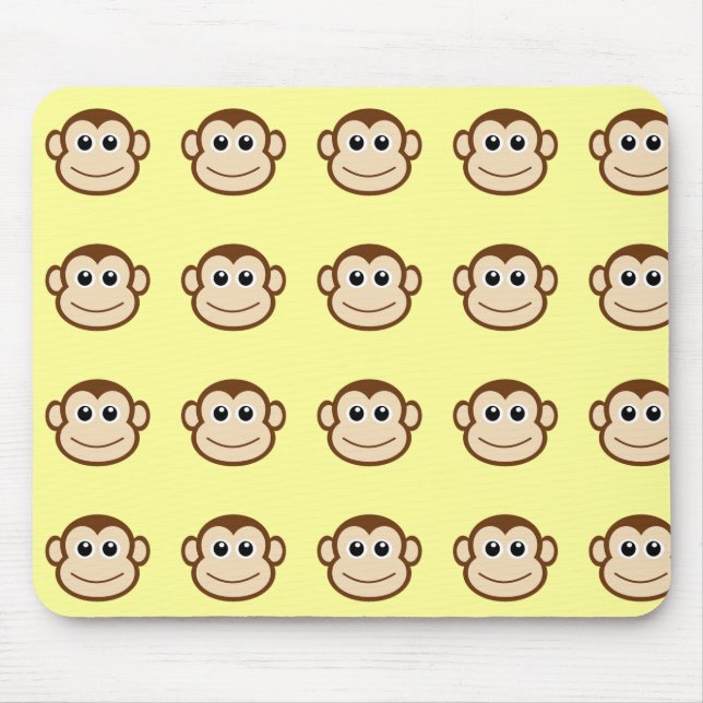Tapis De Souris Monkey Face Cartoon (Devant)