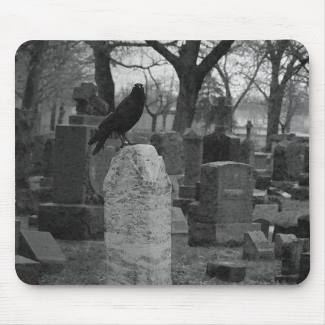 Tapis De Souris Monochrome Goth (Devant)