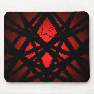 Tapis De Souris Monogramme abstrait symétrique