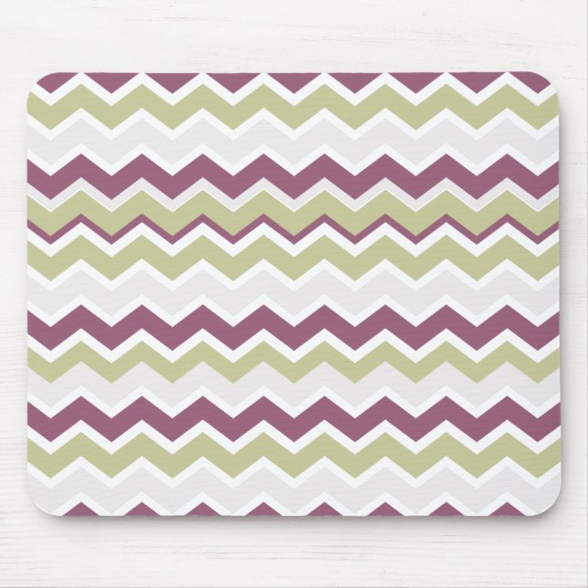 Tapis De Souris Monogramme Chevron Brick (Devant)