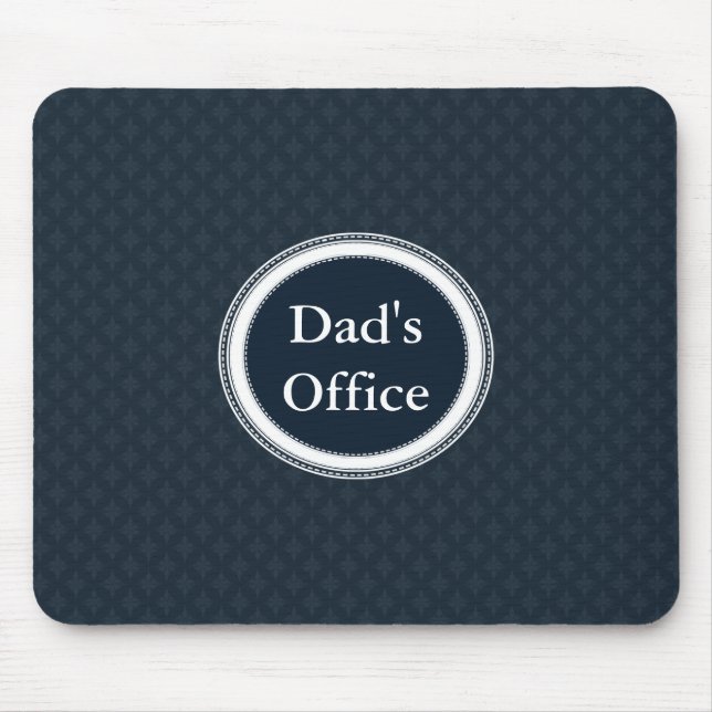 Tapis De Souris Monogramme classique profond de coutume de motif (Devant)