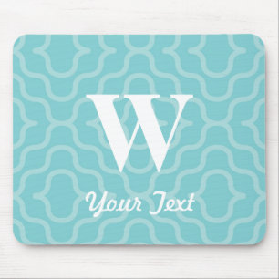 Tapis De Souris Monogramme contemporain fleuri - lettre W