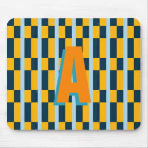 Tapis De Souris monogramme couleur plaid