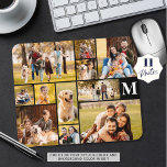 Tapis De Souris Monogramme de collection photo moderne unique 11<br><div class="desc">Créez votre propre pavé photo couleur monogrammé et personnalisé avec ce modèle photo collage facile à télécharger avec 11 images de différentes formes et tailles, horizontales et verticales pour accueillir une grande variété de sujets photo dans votre choix de texte et de couleurs arrière - plans (en blanc sur noir)....</div>