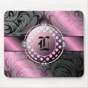 Tapis De Souris monogramme de la mélasse 311-Luscious