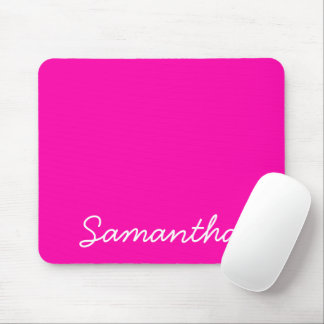 Tapis De Souris monogramme de mode rose néon