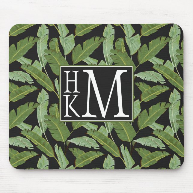 Tapis De Souris Monogramme des palmettes | (Devant)
