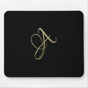 Tapis De Souris Monogramme d'or de l'initiale A