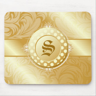Tapis De Souris monogramme d'or du sucre 311-Superfine