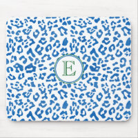 Monogramme Empreinte de léopard moderne classique 