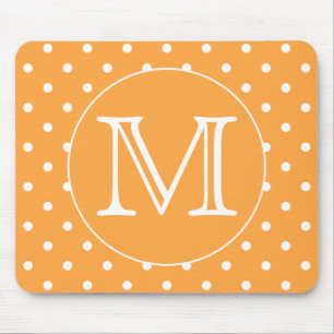 Tapis De Souris Monogramme fait sur commande. Point de polka