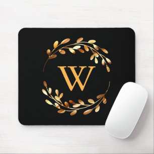 Tapis De Souris Monogramme floral Goldel