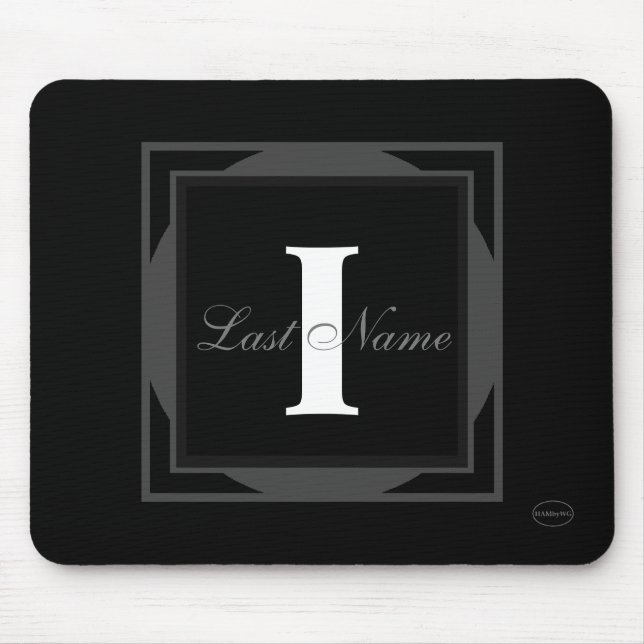 Tapis De Souris Monogramme HAMbyWG (Devant)